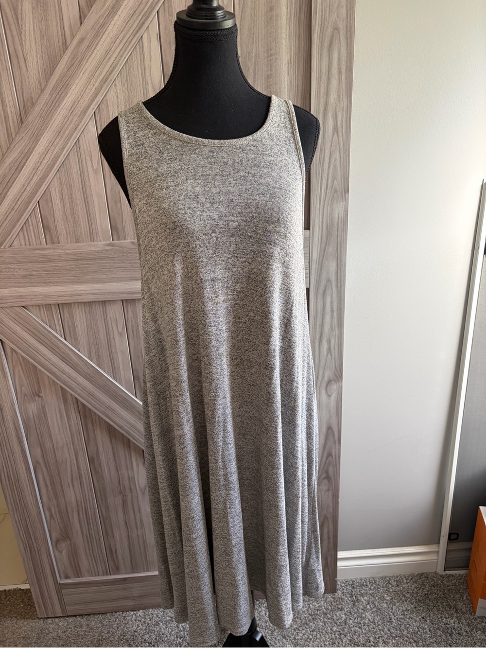 GAP Heather Gray Sleeveless Swing Dress